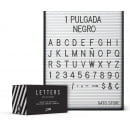 Set de letras para cartelera LETTERS 1" Negro