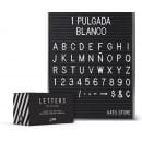 Set de letras para cartelera LETTERS 1" Blanco