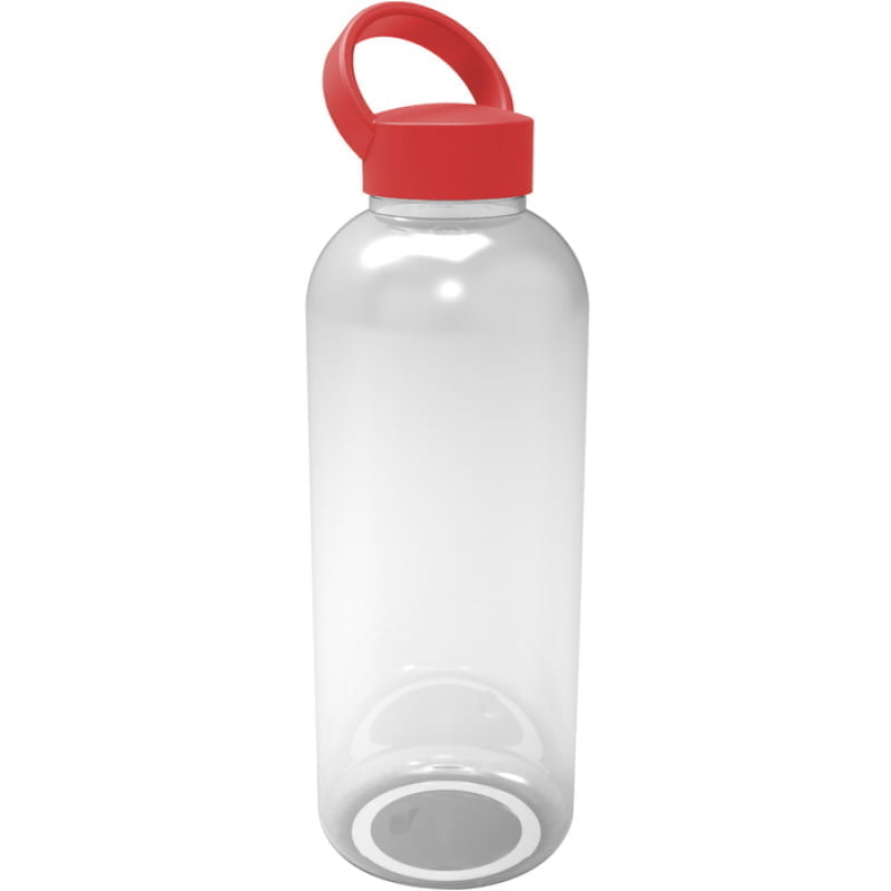 Botella “Ocean” Transparente/Rojo