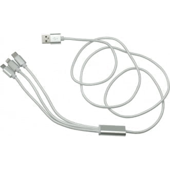 Cable con adaptador "MADISON" Gris