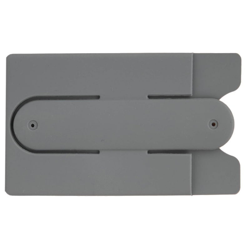 Card Holder Stop Gris Plata