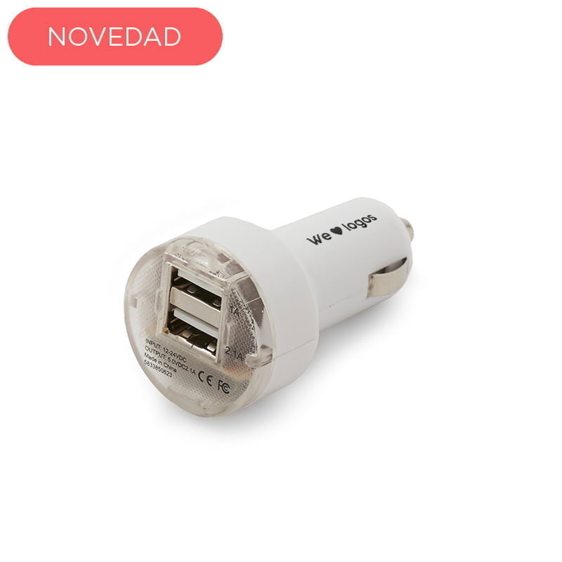 USB Car Charger Blanco