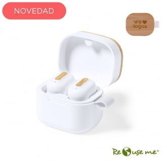 Auricular Tempo Blanco + Kaki