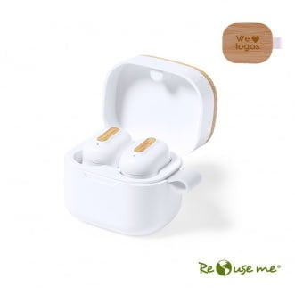 Auricular Tempo Blanco + Kaki