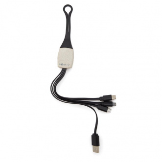 Cable 3 en 1 LAND Negro