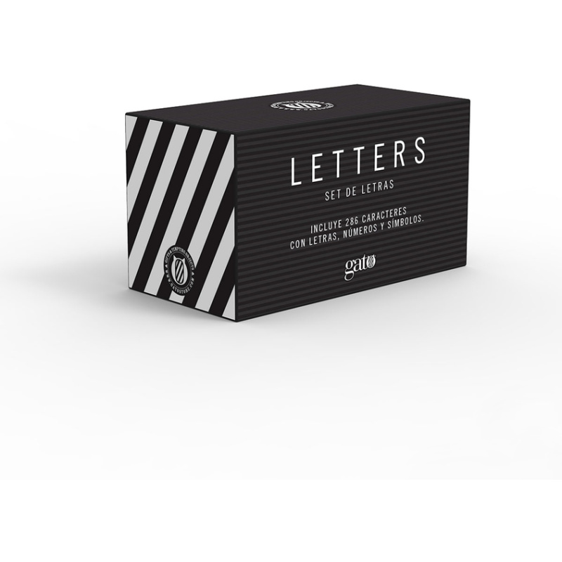 Set de letras para cartelera LETTERS 3/4" Negro