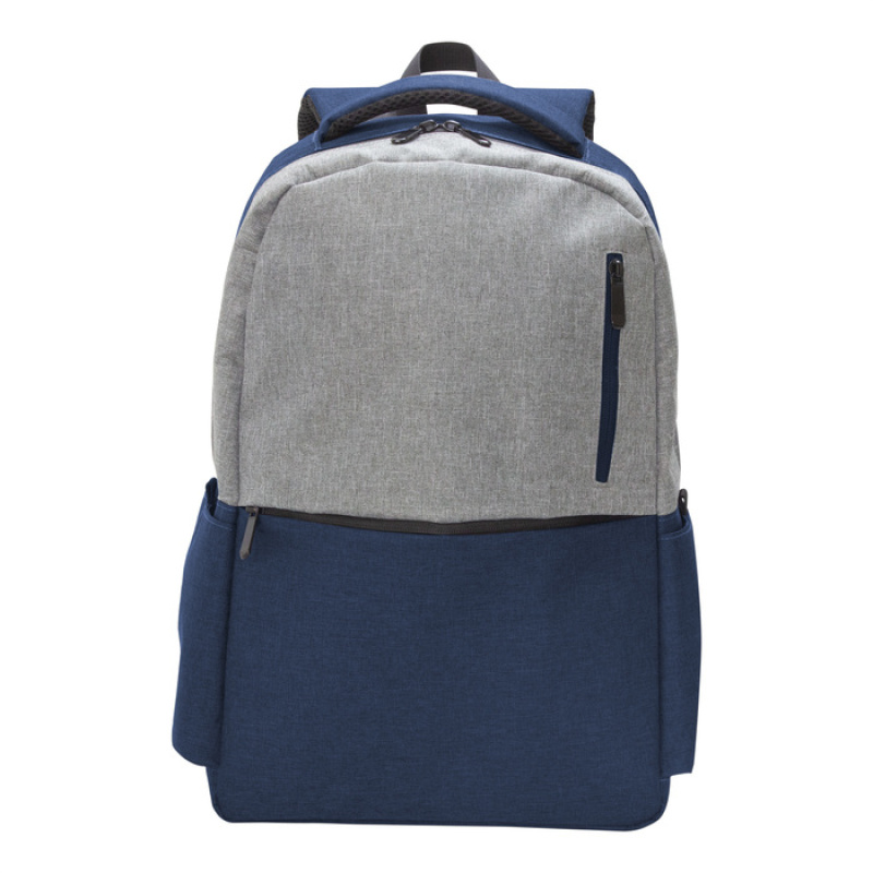 Mochila "HORIZON" GRIS Y AZUL