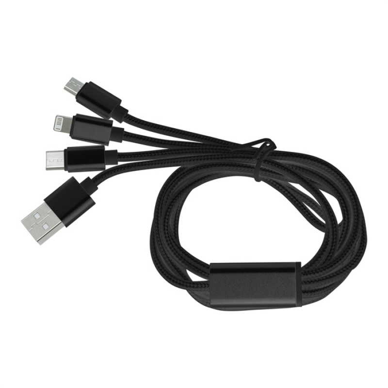 Cable con adaptador "MADISON" Negro