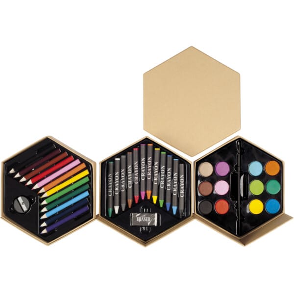 Set de pinturas Hexágono