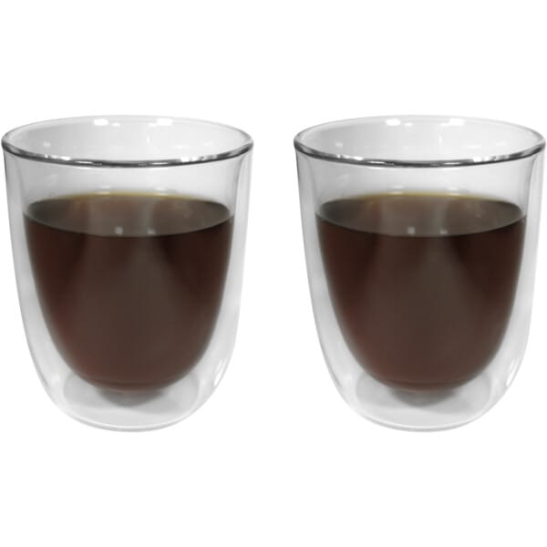 Set de vasos de vidrio “double”