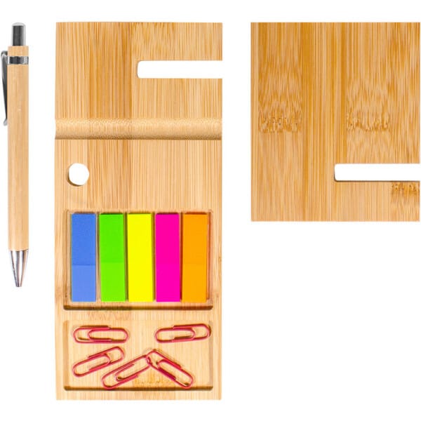 Organizador de escritorio de bambú Nagano desk - Imagen 6