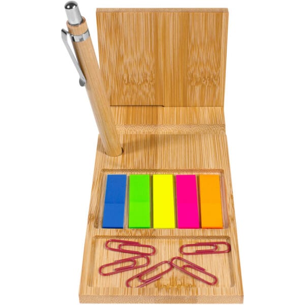 Organizador de escritorio de bambú Nagano desk - Imagen 4