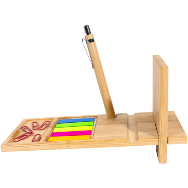 Organizador de escritorio de bambú Nagano desk - Imagen 5