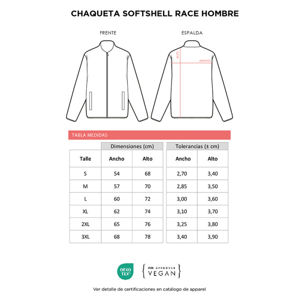Chaqueta Softshell Race Hombre - Imagen 2