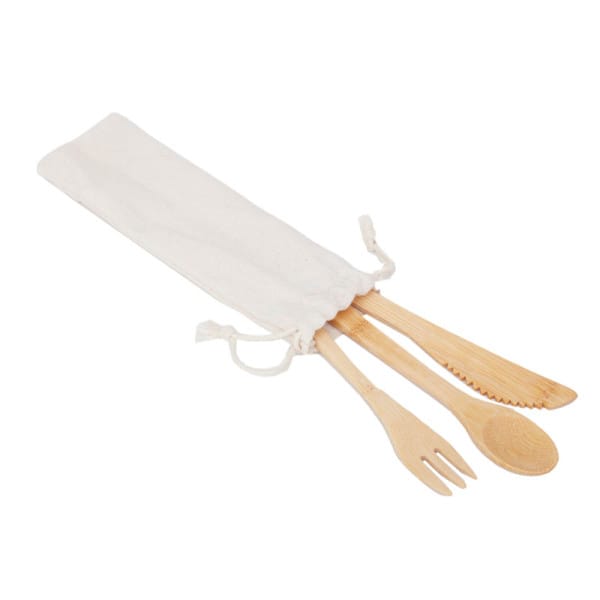 Set Cutlery Bamboo - Imagen 4
