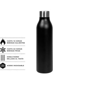 Botella térmica Kupfer de acero inoxidable con recubrimiento de cobre.