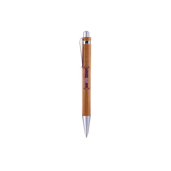 Bolígrafo de bambú Nagano pen tinta azul - Imagen 5
